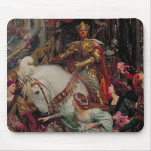 The Two Crowns by Sir Frank Bernard Dicksee Mouse Mat