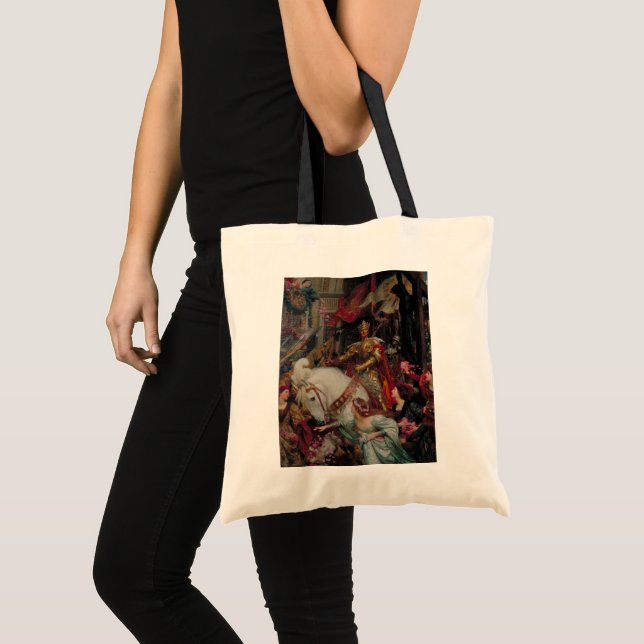 The Two Crowns by Sir Frank Bernard Dicksee Tote Bag (Front (Product))