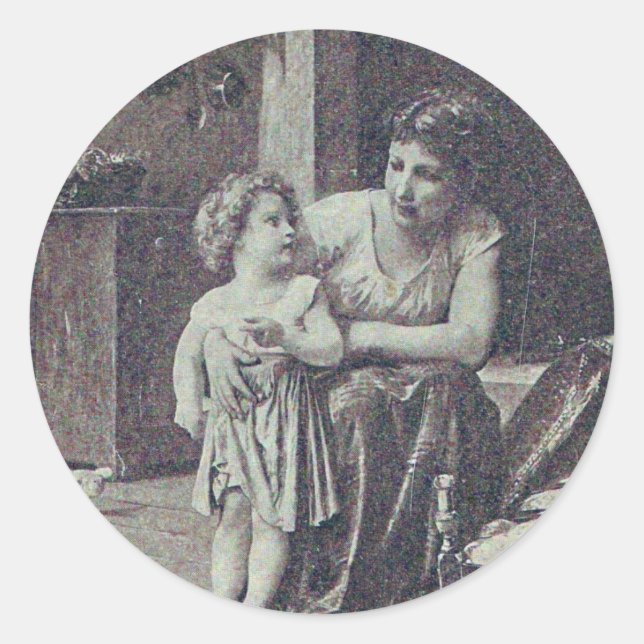 The Two Families Classic Round Sticker (Front)