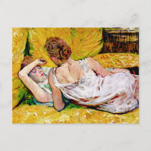 The Two Friends by Henri de Toulouse-Lautrec Postcard