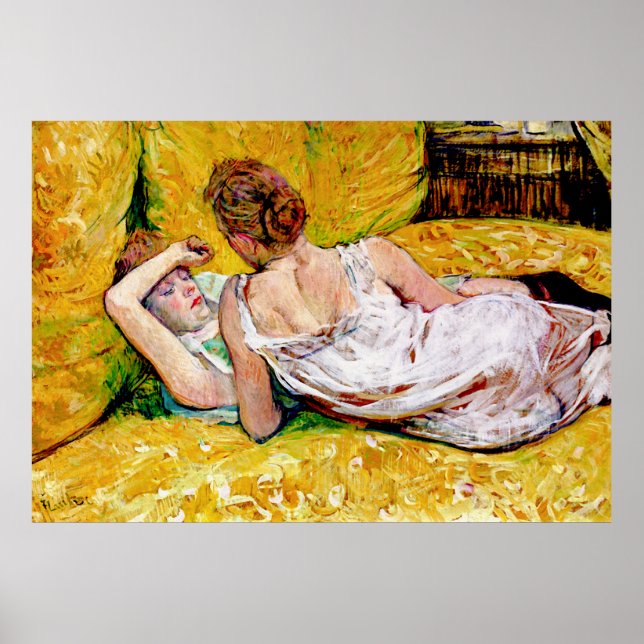The Two Friends by Henri de Toulouse-Lautrec Poster (Front)