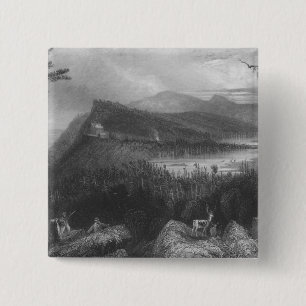 The Two Lakes and the Mountain House 15 Cm Square Badge