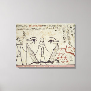 The two mystical eyes, from the Tomb of Canvas Print