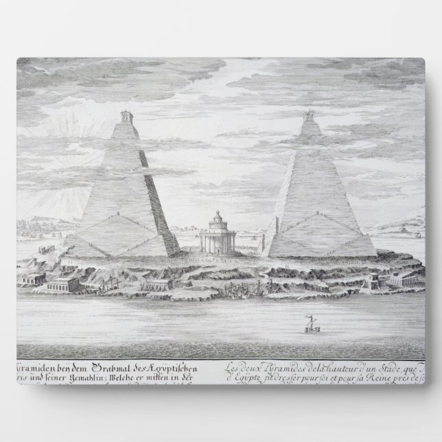 The Two Pyramids of Moeris, King of Egypt and his Plaque (Front)