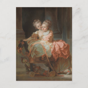 The Two Sisters - Jean-Honoré Fragonard Postcard