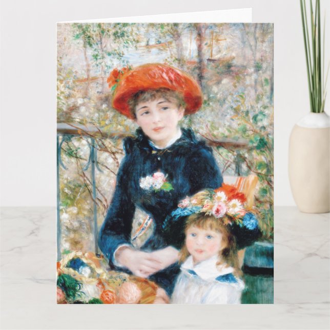 The Two Sisters, On the Terrace Auguste  Renoir    Card (Front)