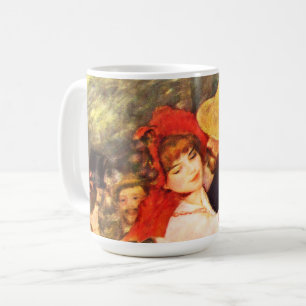 The Two Sisters, On the Terrace Auguste Renoir Coffee Mug