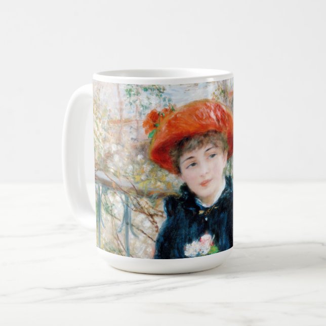 The Two Sisters, On the Terrace Auguste  Renoir    Coffee Mug (Front Left)