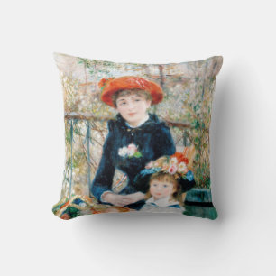 The Two Sisters, On the Terrace Auguste  Renoir    Cushion