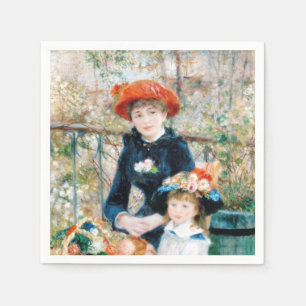 The Two Sisters, On the Terrace Auguste Renoir Napkin