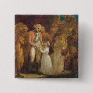 The Two Sons of Tipu Sahib, Sultan of Mysore, Bein 15 Cm Square Badge