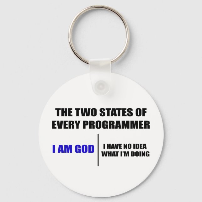 The two states of every programmer key ring (Front)