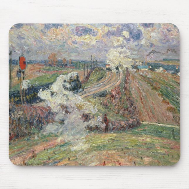 The Two Trains Mouse Mat (Front)