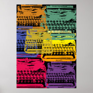 the typewriter - dark poster