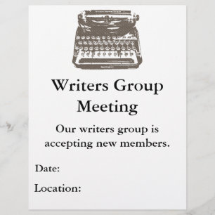 the typewriter - flyer