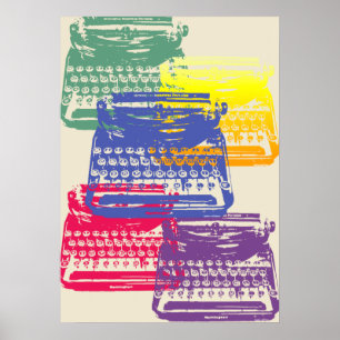 the typewriter - light poster
