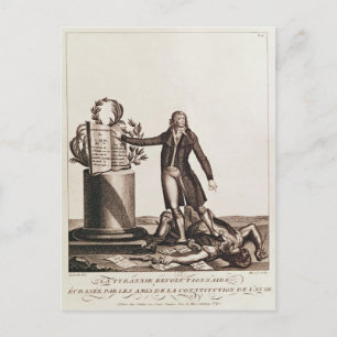 The Tyrant of the Revolution Crushed Postcard