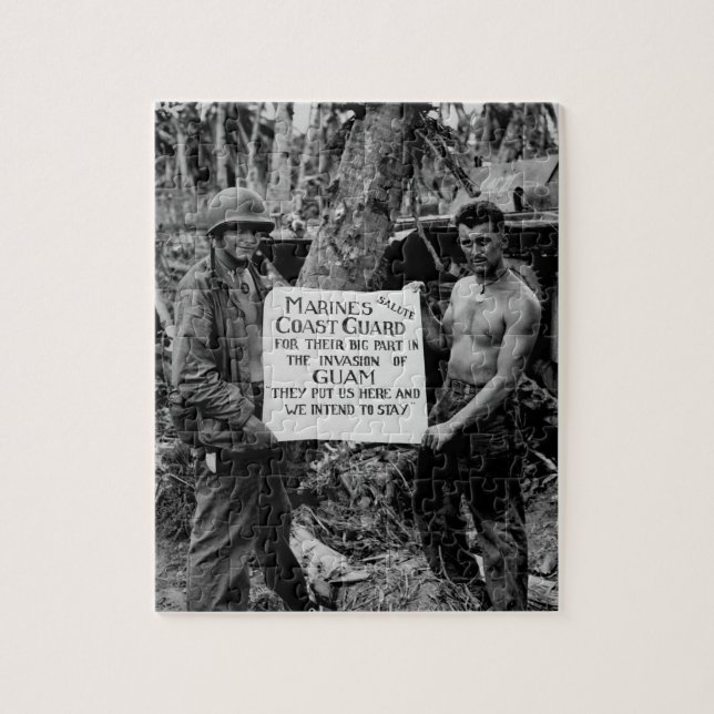 The U.S. Marines salute the U.S_War Image Jigsaw Puzzle (Vertical)