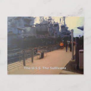 The U.S.S. The Sullivans (DD-537) Postcard