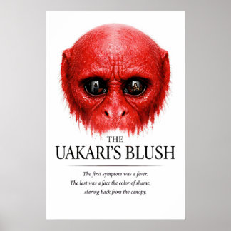 The Uakari’s Blush Primate Art Poster