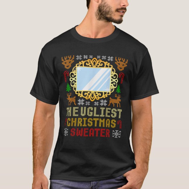 The Ugliest Ugly Christmas Sweater With Mirror Fun (Front)