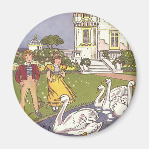 The Ugly Duckling, Vintage Fairy Tale by Hauman Magnet