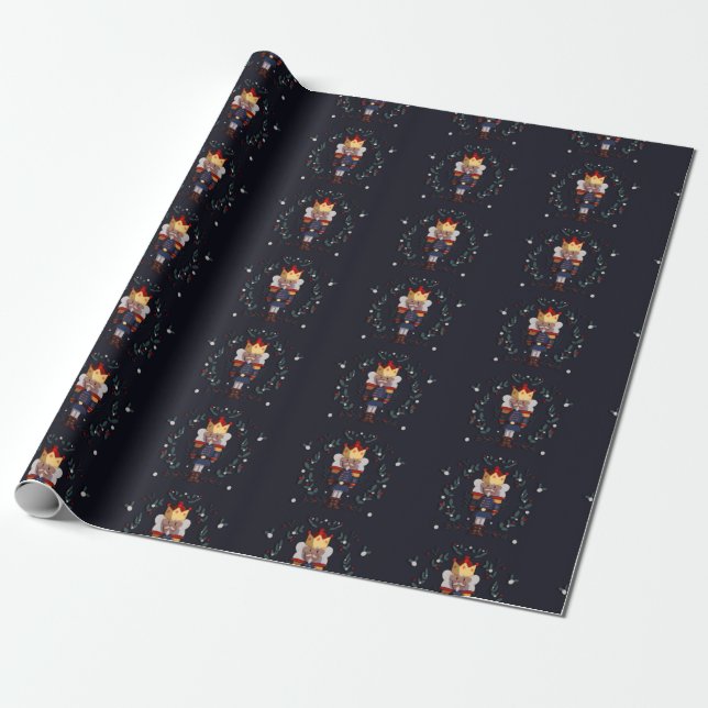 The UK Nutcracker Wrapping Paper (Unrolled)
