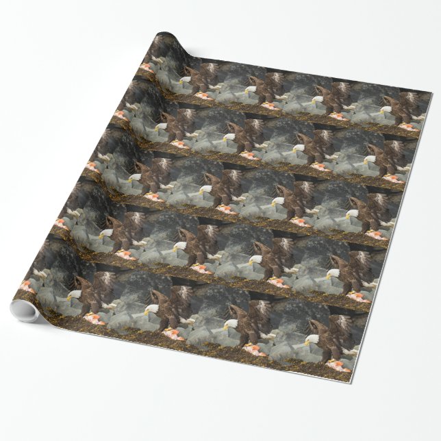 The Ultimate Bald Eagle Wrapping Paper (Unrolled)