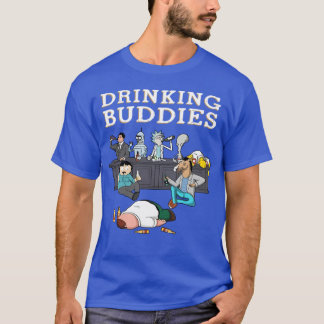 The Ultimate Cartoon Drinking Buddies T-Shirt