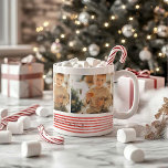The Ultimate Chrismas Cheer Striped Coffee Mug<br><div class="desc">Make your holiday moments unforgettable with this cheerful "Merry Christmas" coffee or hot cocoa mug, personalised with three (3) of your favourite family photos. The vibrant design features bold red horizontal stripes, playful snowflakes, and a whimsical snowman adding a touch of festive fun. Each photo is beautifully framed to stand...</div>