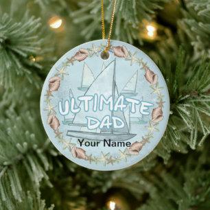 The Ultimate Dad  Ceramic Tree Decoration