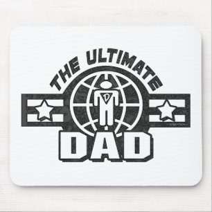 The Ultimate Dad Logo Gear Mouse Mat
