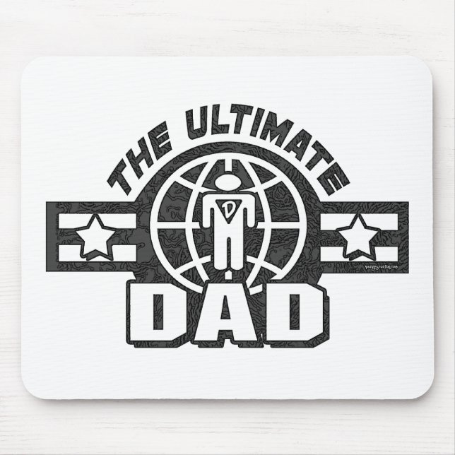 The Ultimate Dad Logo Gear Mouse Mat (Front)