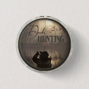 The ultimate duck hunting 3 cm round badge