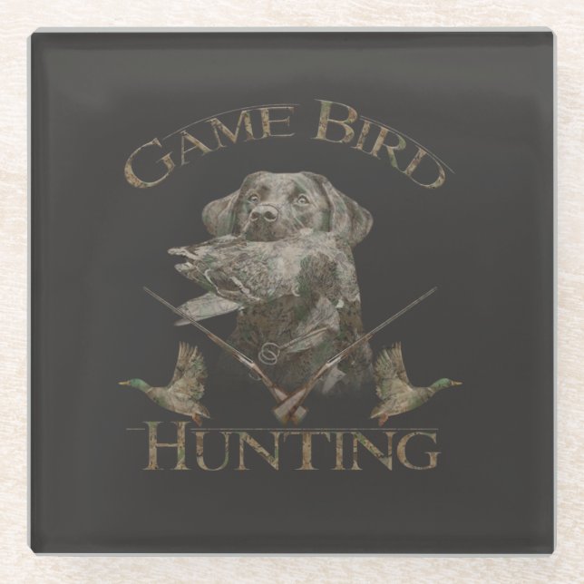 The ultimate duck hunting  glass coaster (Front)