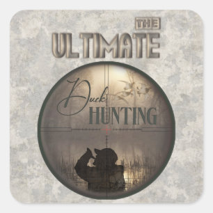 The ultimate duck hunting    square sticker