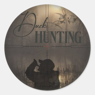 The ultimate duck hunting T-Shirt Keychain Watch L Classic Round Sticker