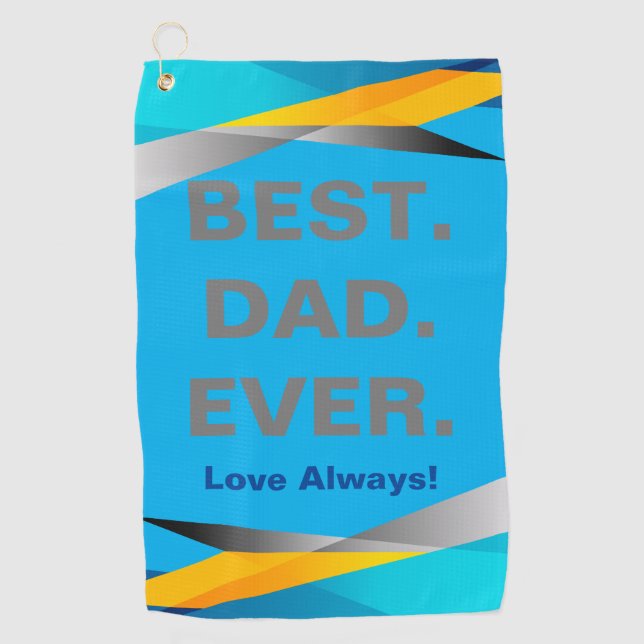 The Ultimate Golf Accessory for the Best Dad Towel (Front)
