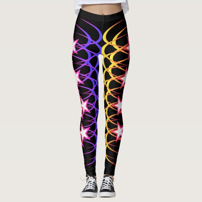 The Ultimate in Cool - Side Star Leggings (Front)