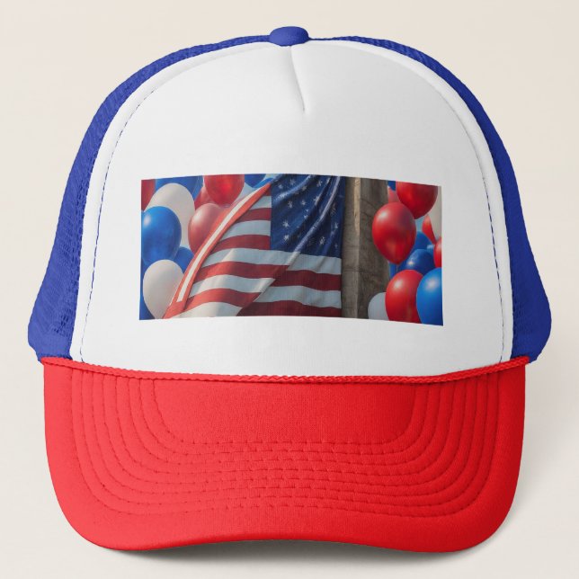  The Ultimate Independence Day Cap! Trucker Hat (Front)