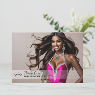 The Ultimate Pageant Card Design - Landscape