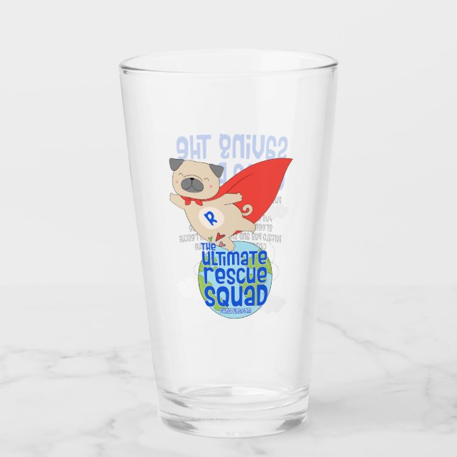 The Ultimate Rescue Squad Pint Glass (Front)