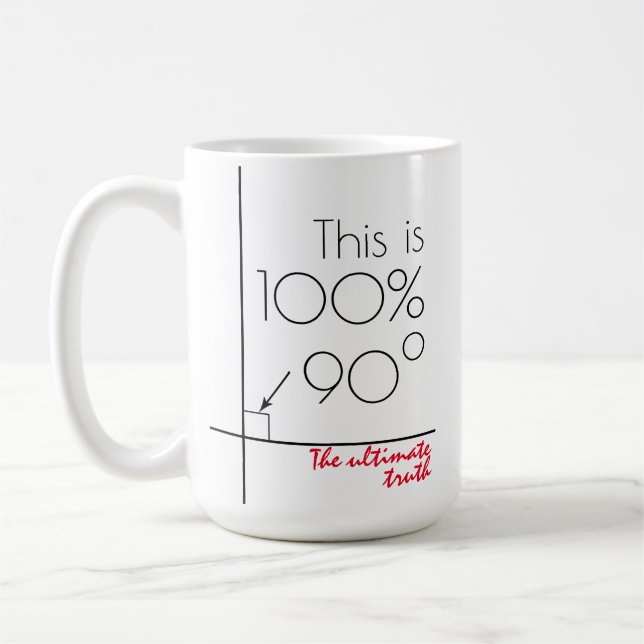 The Ultimate Truth funny customisable Coffee Mug (Left)