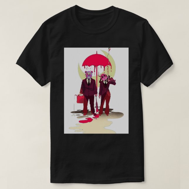 The Umbrella Academy Cha Cha Hazel Postcard T-Shirt (Design Front)