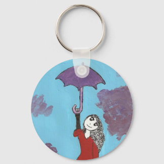 The Umbrella Girl Key Ring