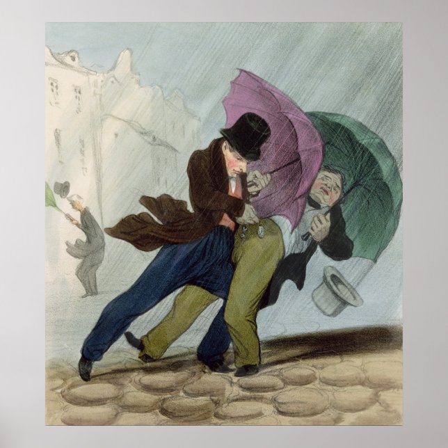 The Umbrella Trip, from 'Flibustiers Parisiens' Poster (Front)