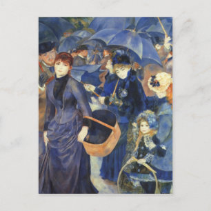 The umbrellas by Pierre Renoir Postcard