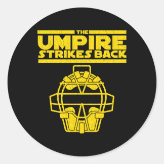 The Umpire Strikes Back Baseball Classic Round Sticker