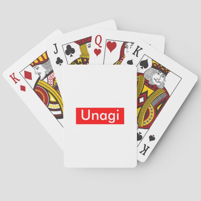 The Unagi Label Playing Cards (Back)