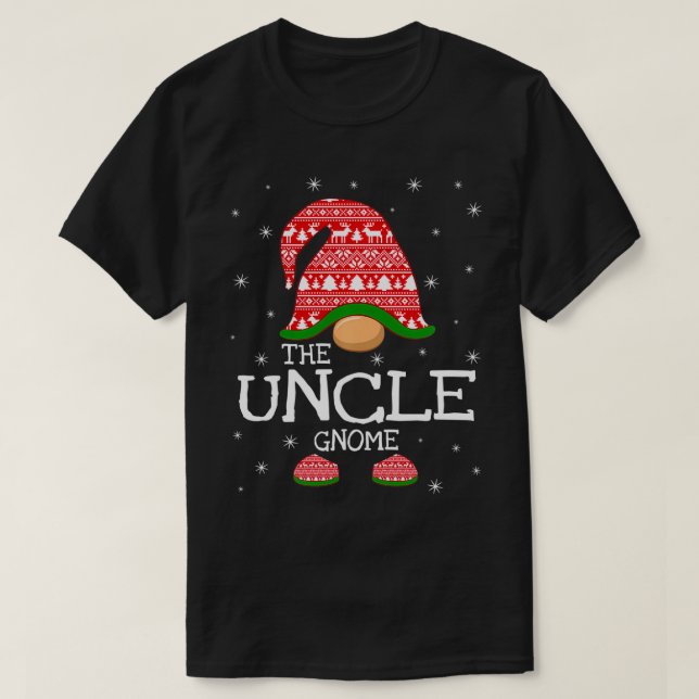 The Uncle Gnome Christmas Matching Family Xmas Cos T-Shirt (Design Front)